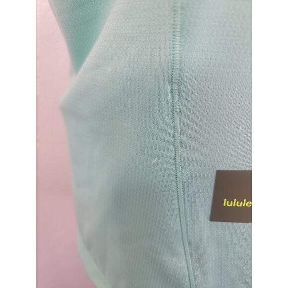 lululemon womens size 6/8 Green Hiking Cap Sleeve Pocket Activewear - Picture 7 of 8